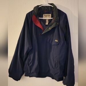 Vintage Tourney Jacket  Blue Gore Tex Windbreaker Pullover Waterproof  Sz XL